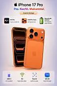 Смартфон Apple iPhone 17 Pro 256 ГБ (eSIM + eSIM), Cosmic Orange