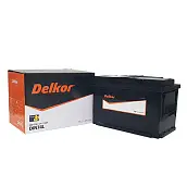 Delkor DIN74L akkumulyatori, qora