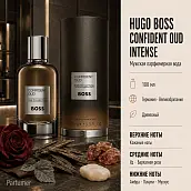 Erkaklar parfyumeriya suvi Hugo Boss Confident Oud Intense, 100 ml